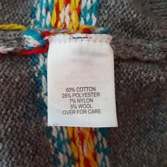 Le Tigre Gray Stripes Crewneck Men's Sweater Med - Picture 7 of 7